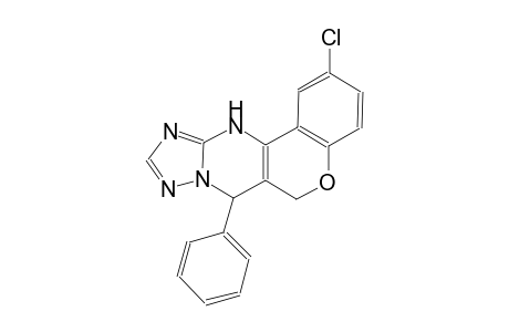 2-chloro-7-phenyl-7,12-dihydro-6H-chromeno[4,3-d][1,2,4]triazolo[1,5-a]pyrimidine