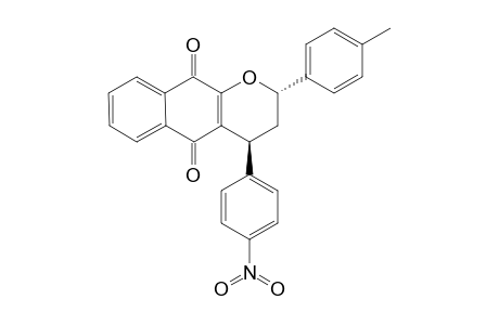 4-(4-NITROPHENYL)-2-(PARA-TOLYL)-3,4-DIHYDRO-2H-BENZO-[G]-CHROMENE-5,10-DIONE;ANTI-ISOMER
