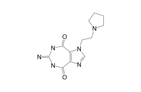 6-IMINO-1-(2-PYRROLIDIN-1-YL-ETHYL)-6,7-DIHYDRO-1H,5H-1,3,5,7-TETRAAZA-AZULENE-4,8-DIONE