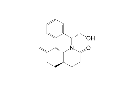(5R,6S)-5-Ethyl-6-allyl-1-[(1R)-2-hydroxy-1-phenylethyl]-2-piperidone