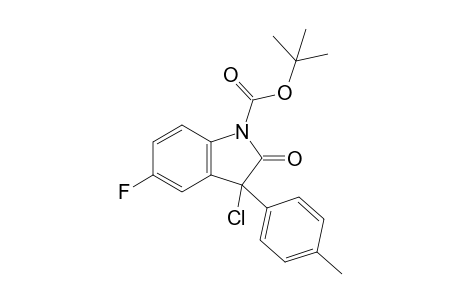 N-BOC-5-fluoro-3-(p-methylphenyl)-3-chlorooxindole