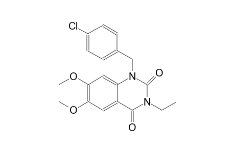 2,4(1H,3H)-quinazolinedione, 1-[(4-chlorophenyl)methyl]-3-ethyl-6,7-dimethoxy-