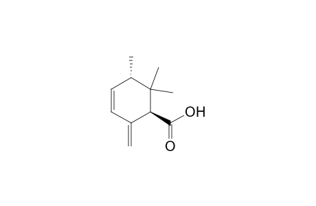 (trans)-5,6,6-Trimethyl-2-methylidenecyclohex-3-ene-1-carboxylic acid