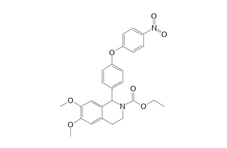 (+/-)-ETHYL-6,7-DIMETHOXY-1-[4-(4-NITROPHENOXY)-PHENYL]-3,4-DIHYDROISOQUINOLINE-2(1H)-CARBOXYLATE