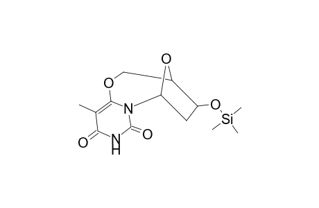 3,6-Epoxy-2H,8H-pyrimido[6,1-b][1,3]oxazocine-8,10(9H)-dione, 3,4,5,6-tetrahydro-11-methyl-4-[(trimethylsilyl)oxy]-, [3R-(3.alpha.,4.beta.,6.alpha.)]-