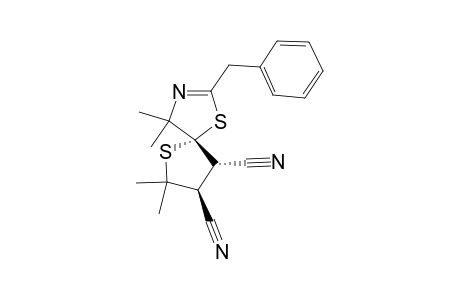 2-BENZYL-4,4,7,7-TETRAMETHYL-1,6-DITHIA-3-AZASPIRO-[4.4]-NON-2-ENE-8,9-DICARBONITRILE