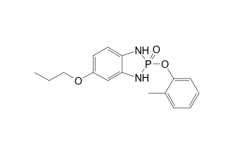 2-(2'-Methylphenoxy)-2,3-dihydro-5-propoxy-1H-(1,3,2)-benzodiazaphosphole - 2-Oxide