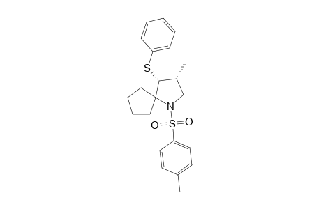 syn-(3R,4R)-3-Methyl-4-phenylsulfanyl-1-tolyl-1-azaspiro[4.4]nonane