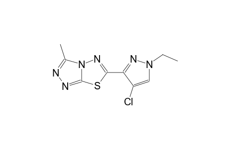 6-(4-chloro-1-ethyl-1H-pyrazol-3-yl)-3-methyl[1,2,4]triazolo[3,4-b][1,3,4]thiadiazole