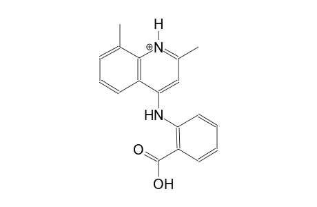4-(2-carboxyanilino)-2,8-dimethylquinolinium