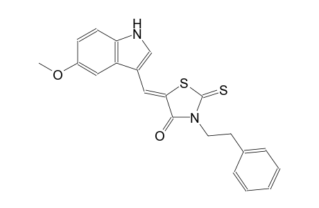 4-thiazolidinone, 5-[(5-methoxy-1H-indol-3-yl)methylene]-3-(2-phenylethyl)-2-thioxo-, (5Z)-