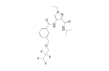 1-ethyl-N-isopropyl-4-({3-[(2,2,3,3-tetrafluoropropoxy)methyl]benzoyl}amino)-1H-pyrazole-3-carboxamide