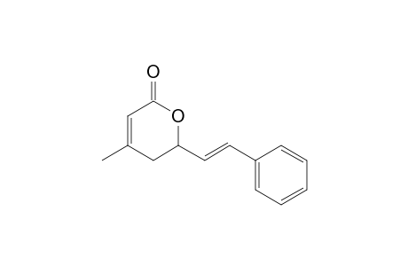 5,6-Dihydro-4-methyl-6(E)-(2-phenylethenyl)-2H-pyran-2-one