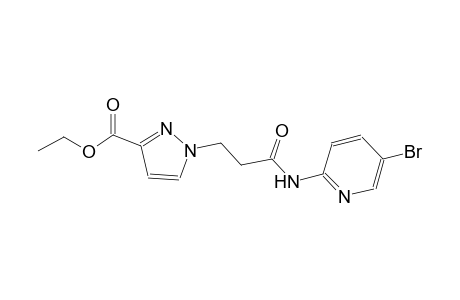 1H-pyrazole-3-carboxylic acid, 1-[3-[(5-bromo-2-pyridinyl)amino]-3-oxopropyl]-, ethyl ester