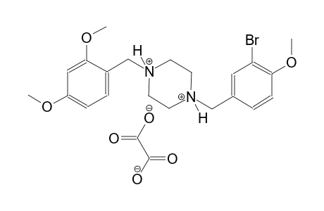 1-(3-bromo-4-methoxybenzyl)-4-(2,4-dimethoxybenzyl)piperazinediium oxalate