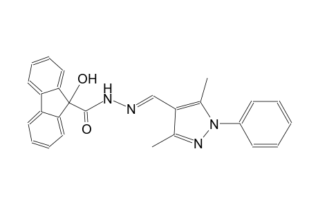 N'-[(E)-(3,5-dimethyl-1-phenyl-1H-pyrazol-4-yl)methylidene]-9-hydroxy-9H-fluorene-9-carbohydrazide