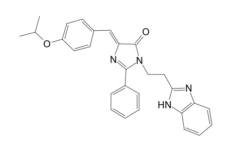 (4Z)-1-[2-(1H-1,3-benzodiazol-2-yl)ethyl]-2-phenyl-4-{[4-(propan-2-yloxy)phenyl]methylidene}-4,5-dihydro-1H-imidazol-5-one