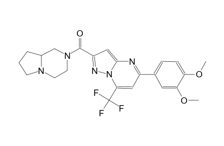 5-(3,4-dimethoxyphenyl)-2-(hexahydropyrrolo[1,2-a]pyrazin-2(1H)-ylcarbonyl)-7-(trifluoromethyl)pyrazolo[1,5-a]pyrimidine