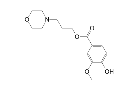 3-(4-Morpholinyl)propyl 4-hydroxy-3-methoxybenzoate