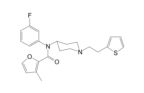 N-3-Fluorophenyl-3-methyl-N-(1-[2-(thiophen-2-yl)ethyl]piperidin-4-yl)furan-2-carboxamide