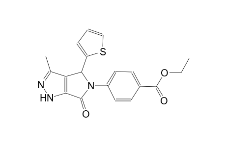 ethyl 4-(3-methyl-6-oxo-4-(2-thienyl)-4,6-dihydropyrrolo[3,4-c]pyrazol-5(1H)-yl)benzoate