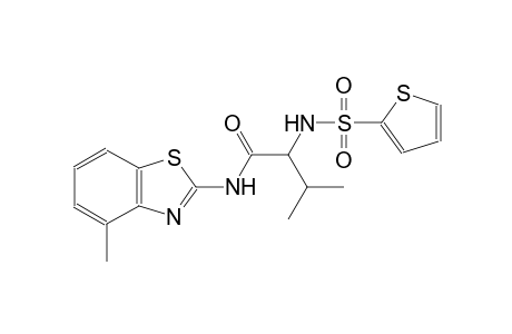 3-methyl-N-(4-methyl-1,3-benzothiazol-2-yl)-2-[(2-thienylsulfonyl)amino]butanamide