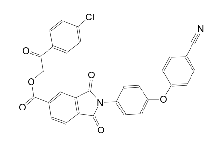 1H-isoindole-5-carboxylic acid, 2-[4-(4-cyanophenoxy)phenyl]-2,3-dihydro-1,3-dioxo-, 2-(4-chlorophenyl)-2-oxoethyl ester