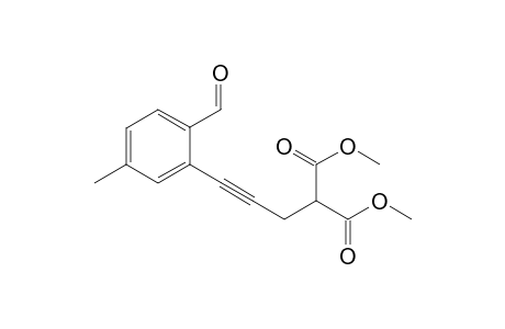 Dimethyl [3-(2-formyl-5-methylphenyl)prop-2-yn-1-yl]-propanedioate