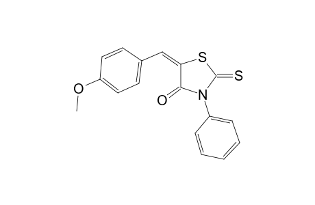 (5E)-5-p-anisylidene-3-phenyl-2-thioxo-thiazolidin-4-one
