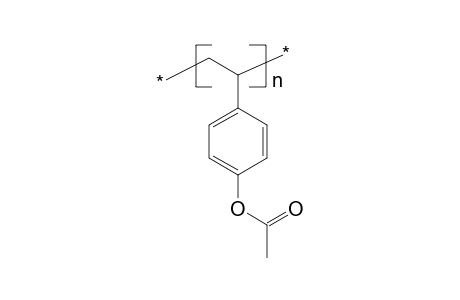 Poly(4-acetoxystyrene), crosslinked with divinylbenzene