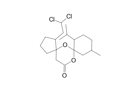 1-(2',2'-Dichloroethyl)-8-isopropyl-11-methyl-6,13-dioxaspiro[4.1.5.3]pentadecan-14-one