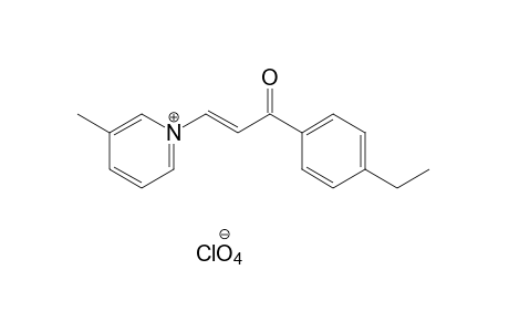 trans-1-[3-(p-ethylphenyl)-3-oxopropenyl]-3-picolinium perchlorate