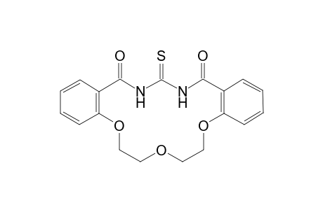 1,15-Diaza-3,4;12,13-dibenzo-16-(thiocarbonyl)-5,8,11-trioxacyclohexadecane-2,15-dione