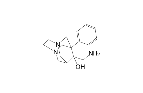 9-(aminomethyl)-1-phenyl-3,6-diazatricyclo[4.3.1.1~3,8~]undecan-9-ol