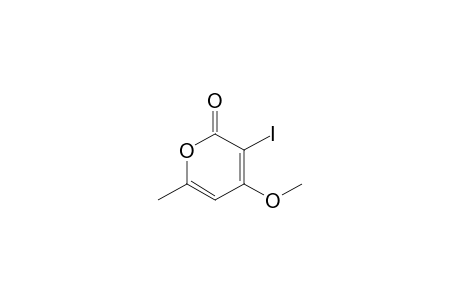 3-iodanyl-4-methoxy-6-methyl-pyran-2-one