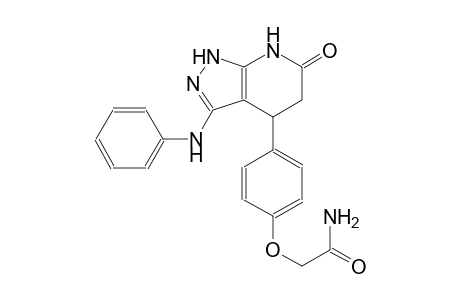 acetamide, 2-[4-[4,5,6,7-tetrahydro-6-oxo-3-(phenylamino)-1H-pyrazolo[3,4-b]pyridin-4-yl]phenoxy]-