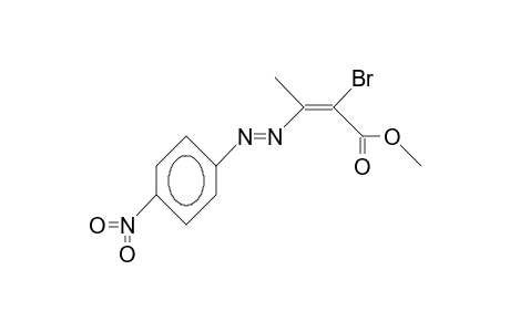 2-Bromo-3-(4-nitro-phenylazo)-2-butenoic acid, methyl ester