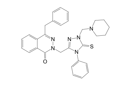 5-[(4-Benzyl-1(2H)-oxophthalazin-1(2H)-2-yl)methyl]-3-(piperidinylmethyl)-1-phenyl-1,3,4-triazol-2-thione