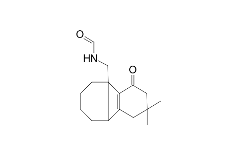 4,4-dimethyl-12-formylaminomethyl-tricyclo[6.4.0.0(12,7)]dodecan-1(6)-en-2-one