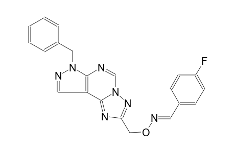 4-fluorobenzaldehyde O-[(7-benzyl-7H-pyrazolo[4,3-e][1,2,4]triazolo[1,5-c]pyrimidin-2-yl)methyl]oxime
