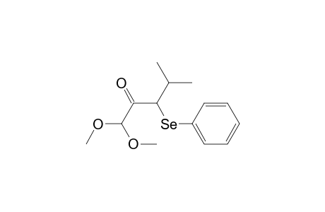 1,1-Dimethoxy-4-methyl-3-(phenylseleno)-2-pentanone