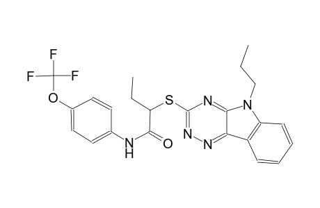 butanamide, 2-[(5-propyl-5H-[1,2,4]triazino[5,6-b]indol-3-yl)thio]-N-[4-(trifluoromethoxy)phenyl]-
