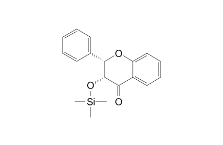 4H-1-Benzopyran-4-one, 2,3-dihydro-2-phenyl-3-[(trimethylsilyl)oxy]-, cis-