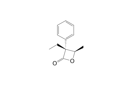 trans-3-Ethyl-4-methyl-3-phenyl-2-oxetanone