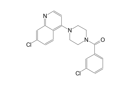 7-chloro-4-[4-(3-chlorobenzoyl)-1-piperazinyl]quinoline