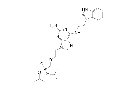 Diisopropyl{2-[6-(2-(1H-indole-3-yl)ethylamino)-2-amino-9H-purine-9-yl]ethoxy}methylphosphonate