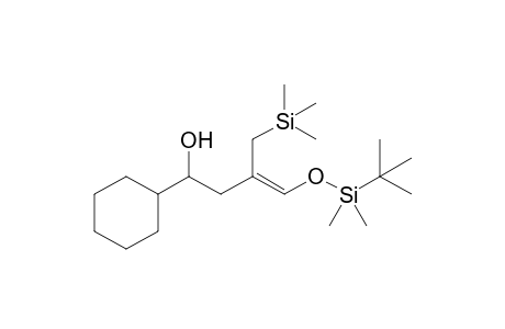 (Z)-4-[tert-butyl(dimethyl)silyl]oxy-1-cyclohexyl-3-(trimethylsilylmethyl)-3-buten-1-ol