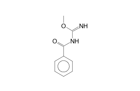Methyl N-benzoylimidocarbamate