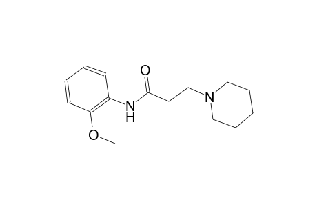 N-(2-methoxyphenyl)-3-(1-piperidinyl)propanamide