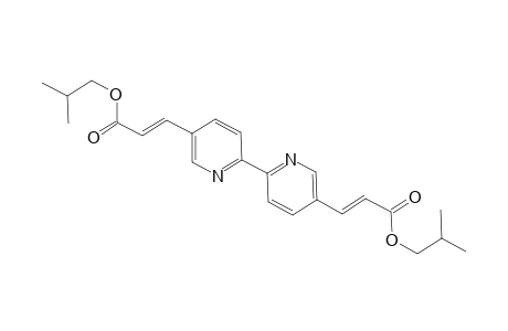 Bis(2-methylpropyl) 3,3'-[2,2'-Bipyridine]-5,5'-diylbis[(E)-prop-2-enoate]